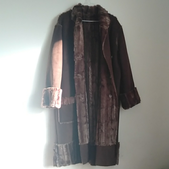NWNT Winter Shamwa coat brown large size - Picture 8 of 9